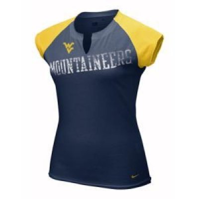 West Virginia Women's Nike Mascot Tissue Raglan Top