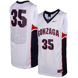 Nike Gonzaga Bulldogs Replica Basketball Jersey - #35 White