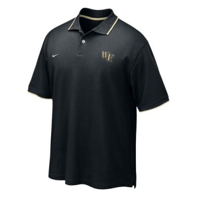 Wake Forest Demon Deacons Polo Shirt - Nike Cotton Pique Polo Shirt