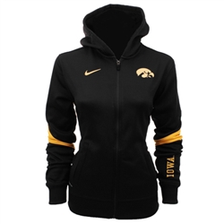 Nike Iowa Hawkeyes Womens Full-zip Performance Hooded Sweatshirt
