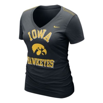Nike Iowa Hawkeyes Womens Whose That V-neck T-shirt