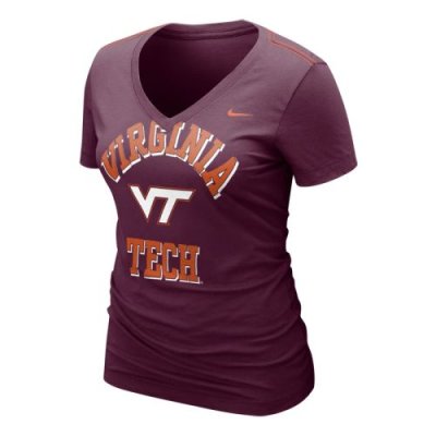 Nike Virginia Tech Hokies Womens Whose That V-neck T-shirt