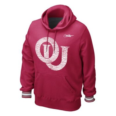 Nike Oklahoma Sooners Vault Stripe Pull-over Hooded Sweatshirt