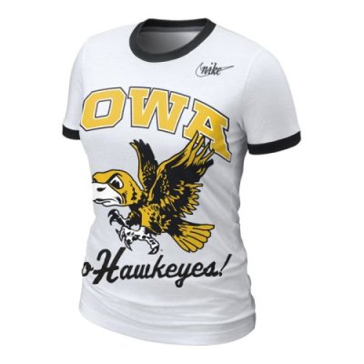 Nike Iowa Hawkeyes Womens Vault Ringer T-shirt