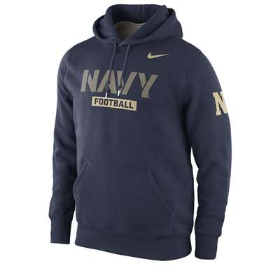 Nike Navy Midshipmen Practice Classic Hooded Sweatshirt