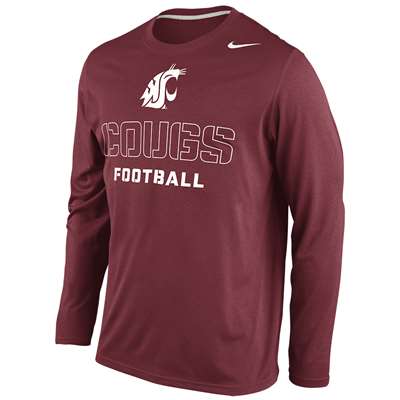 Nike Washington State Cougars Long Sleeve Legend Conference T-Shirt