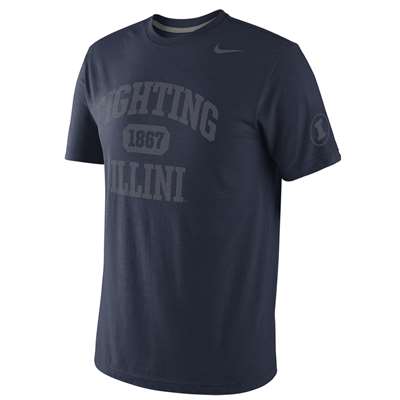 Nike Illinois Fighting Illini School Tribute Tri-Blend T-Shirt