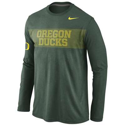 Nike Oregon Ducks Energy Long Sleeve Tri-Blend T-Shirt