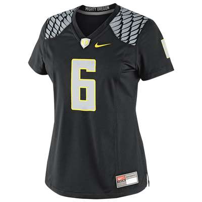 Nike Oregon Ducks Women's Replica Football Jersey - #6 Black