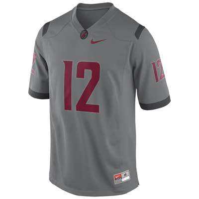 Nike Washington State Cougars Replica Football Jersey - #12 Dark Steel Grey