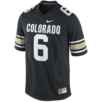 Nike Colorado Buffaloes Replica Football Jersey - #6 Black