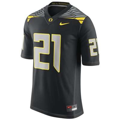 Nike Oregon Ducks Replica Football Jersey - #21 Black