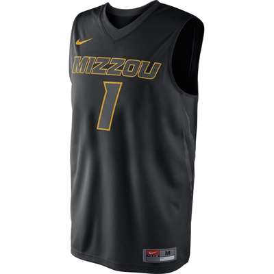 Nike Missouri Tigers Replica Basketball Jersey - #1 - Black