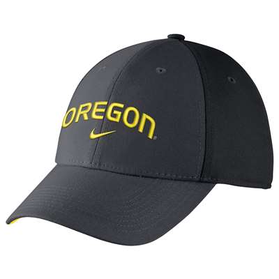 Nike Oregon Ducks Legacy91 Arch Swoosh Flex Hat - Anthracite