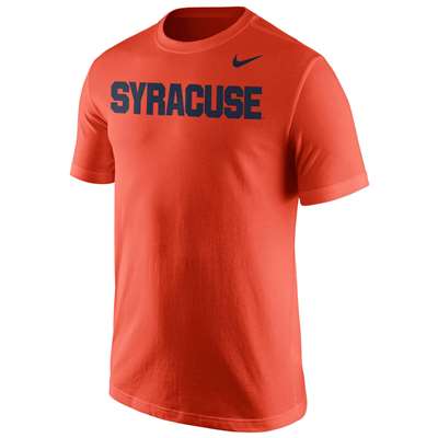 Nike Syracuse Orange Cotton Wordmark T-Shirt