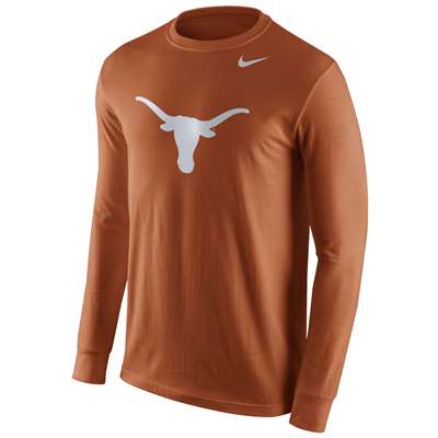 Nike Texas Longhorns Cotton Long Sleeve Logo T-Shirt