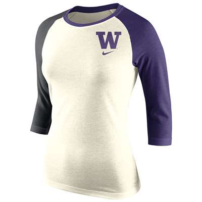 Nike Washington Huskies Women's Tri Strong Side Ragalan Shirt
