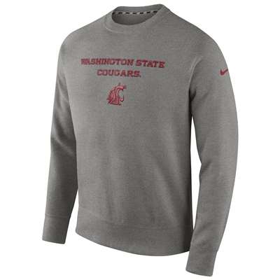 Nike Washington State Cougars Stadium Classic Club Crew Sweatshirt
