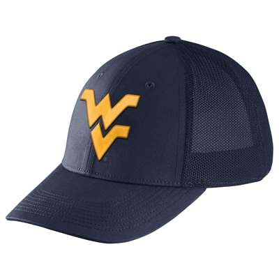 Nike West Virginia Mountaineers Dri-FIT Mesh Back Swoosh Flex Hat