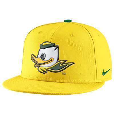 Nike Oregon Ducks True Hardwood Snap Back Hat - Yellow