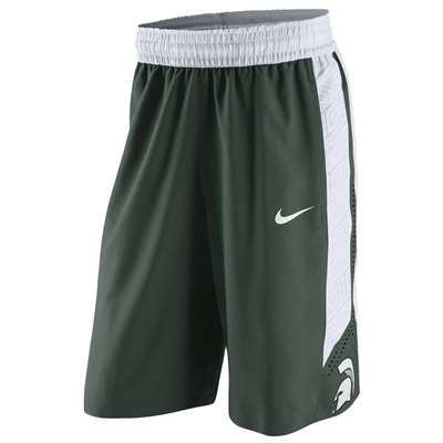 Nike Michigan State Spartans Replica Basketball Shorts - Green