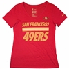 Nike San Francisco 49ers Women's Tri-Blend V-Neck T-Shirt