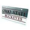 Ohio State Inlaid Acrylic License Plate - Silver Mirror Background