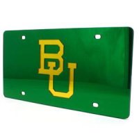 Baylor Inlaid Acrylic License Plate - Green