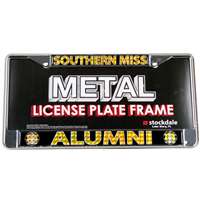 Souther Mississippi Golden Eagles Alumni Metal License Plate Frame W/domed Insert