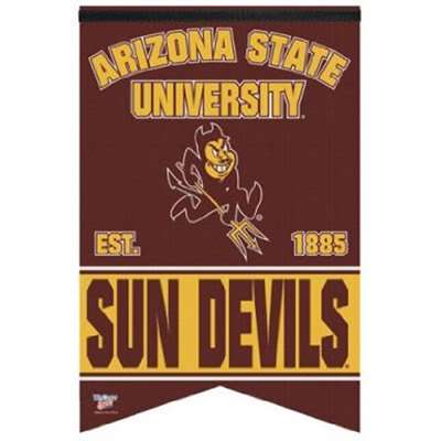 Arizona State Sun Devils Premium Felt Banner - 17" X 26"