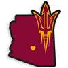 Arizona State Sun Devils Home State Decal