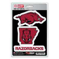 Arkansas Razorbacks Decals - 3 Pack