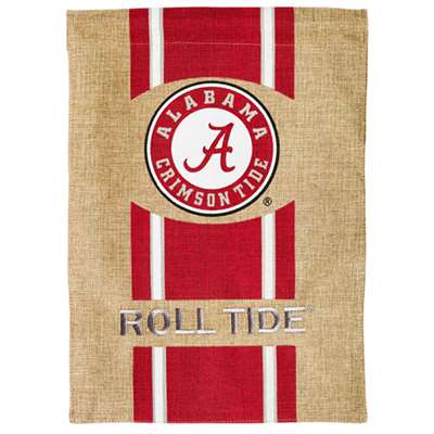 Alabama Crimson Tide Burlap Flag - 12.5" x 18"