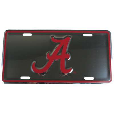 Alabama Crimson Tide Polished Aluminum License Plate