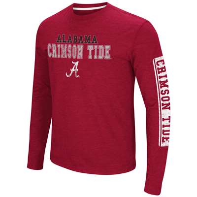 Alabama Crimson Tide Colosseum Sky Box L/S T-Shirt - Straight Print