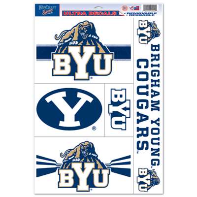 Byu Cougars Ultra Decal Set - 11'' X 17''