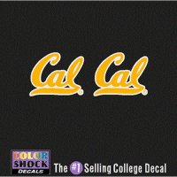 California Berkeley Golden Bears Decal - Small Cal Logo - 2 Decals