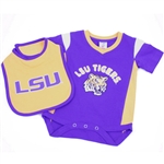 Lsu Infant Onesie With Bib By Colosseum