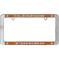 Clemson Tigers Thin Metal License Plate Frame