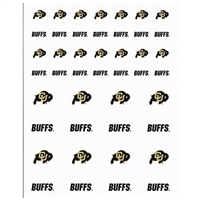 Colorado Buffaloes Small Sticker Sheet - 2 Sheets