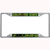 Colorado State Rams Metal Alumni Inlaid Acrylic License Plate Frame
