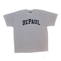 Depaul T-shirt - Arch Print One Color, White