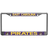 East Carolina Pirates Metal License Plate Frame w/Domed Acrylic