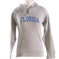 Florida Womens Hooded Sweatshirt - Florida Arched - By Champion - Oxford Heather