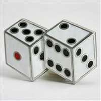 Dice Buckle - White