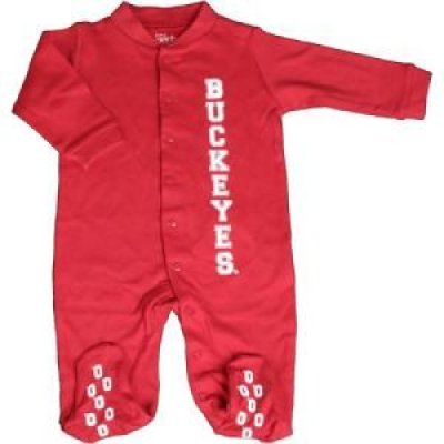 Ohio State Buckeyes Infant Footsie Pajamas
