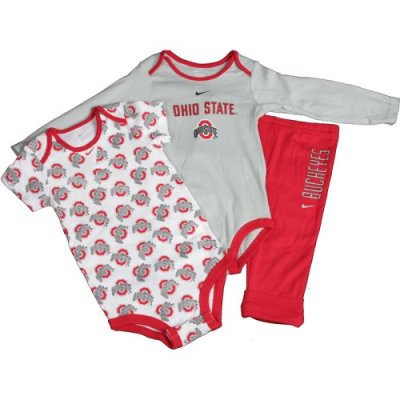 Ohio State Buckeyes Nike Infant 3 Piece Creeper And Pant Set