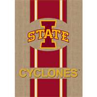 Iowa State Cyclones Burlap Flag - 12.5" x 18"