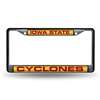 Iowa State Cyclones Inlaid Acrylic Black License Plate Frame