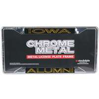 Iowa Hawkeyes Metal Alumni Inlaid Acrylic License Plate Frame